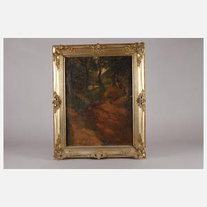 H. Lohrs, Bäuerin mit Schubkarre