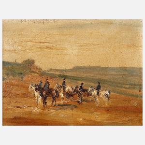 Prof. Max Mayrshofer, Reiter am Fluss