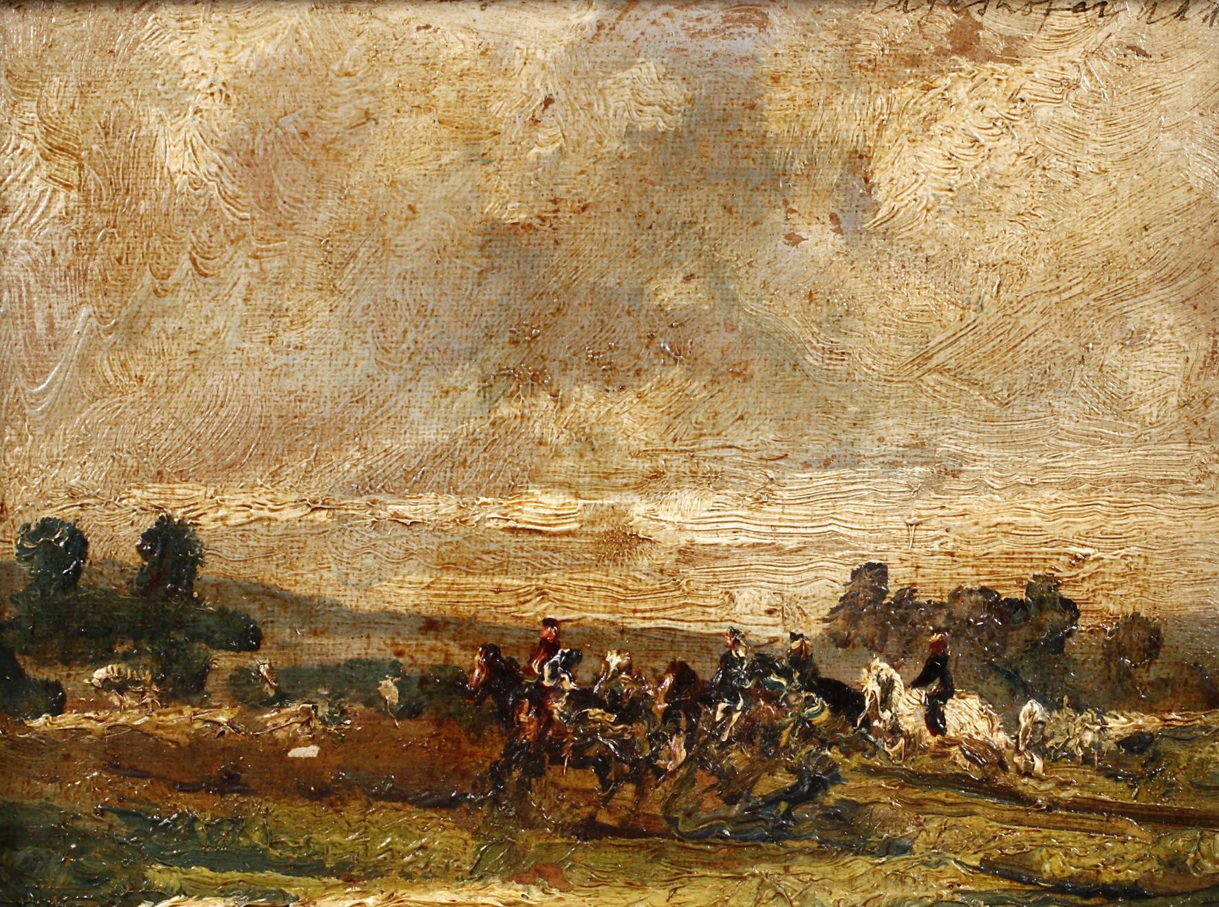 Prof. Max Mayrshofer, Reiter am Fluss