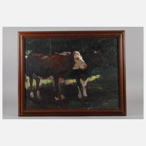 Prof. Anton Müller-Wischin, Rinderportrait