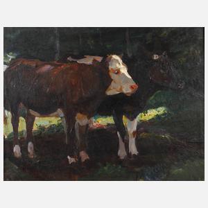 Prof. Anton Müller-Wischin, Rinderportrait