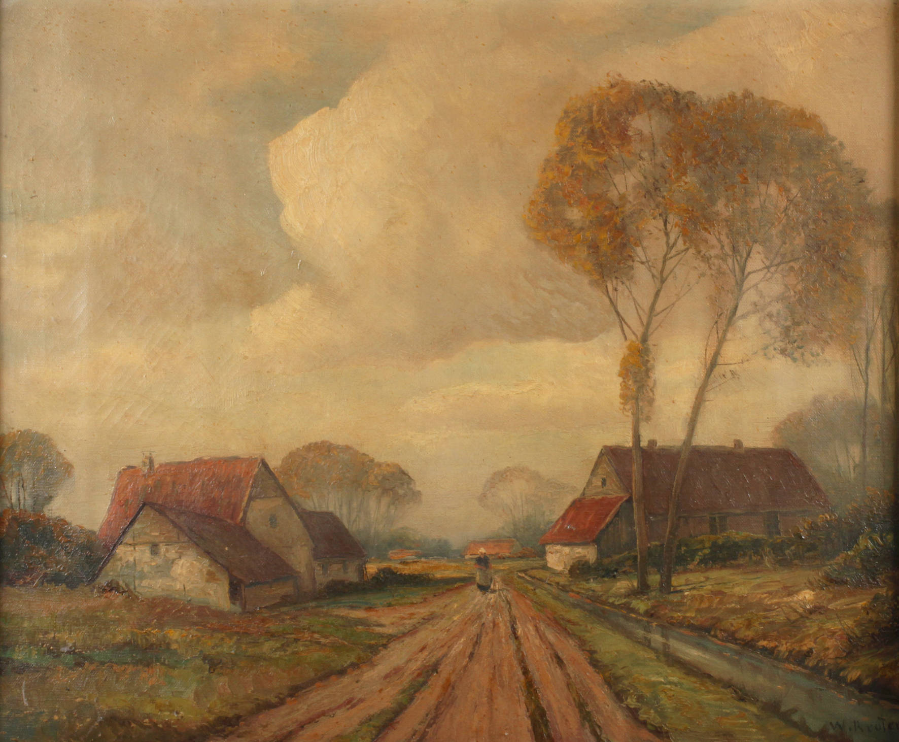 Wilhelm Reuter, Sommerliche Dorfansicht