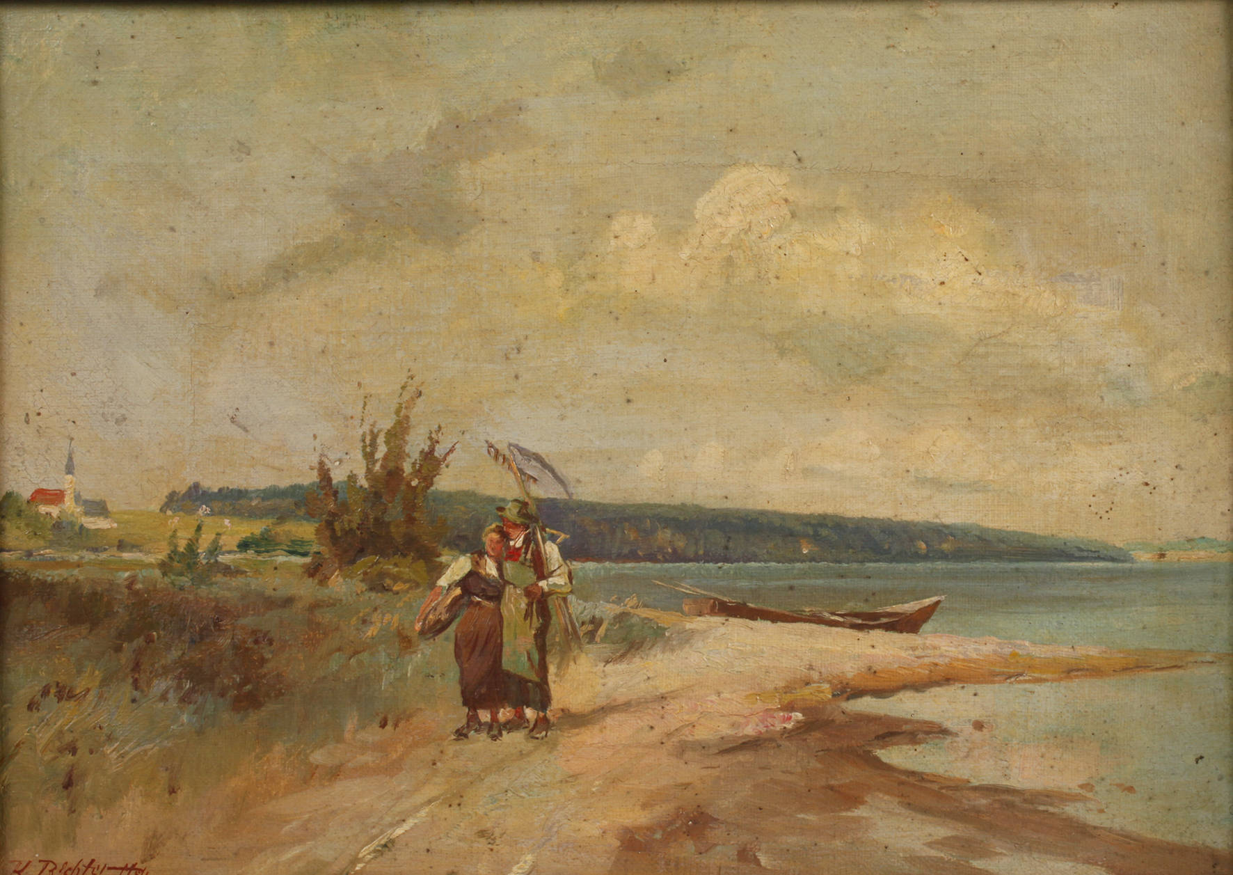 K. Richter, Bauernpaar am Chiemsee