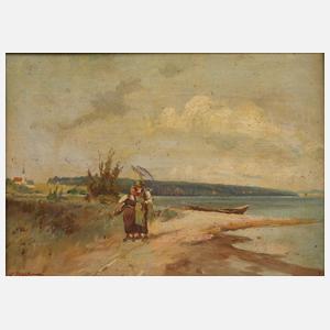 K. Richter, Bauernpaar am Chiemsee