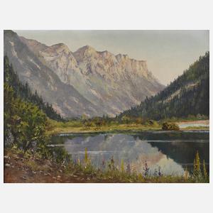 Egon J. Rosbroy, ”Saalachsee mit Reiteralpe”