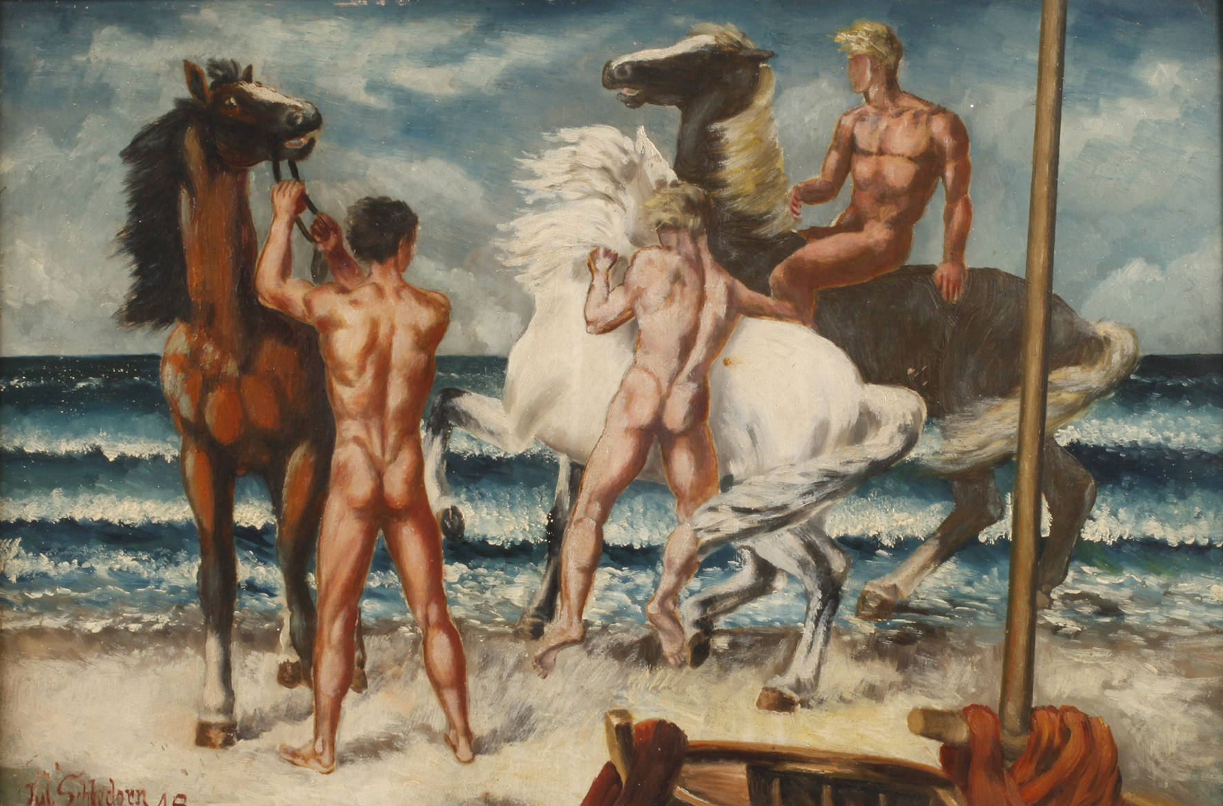 Julius Schledorn, Jünglinge am Meer