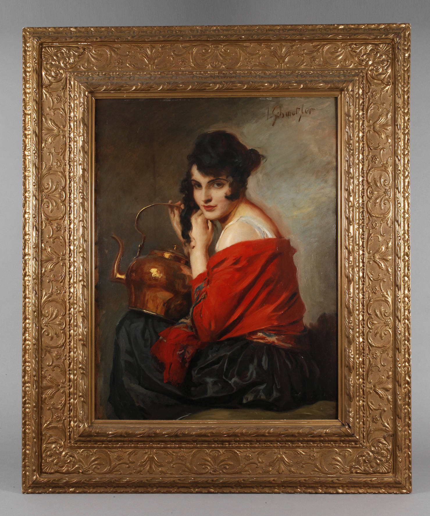 Leopold Schmutzler, Zigeunerin mit Kupferkessel