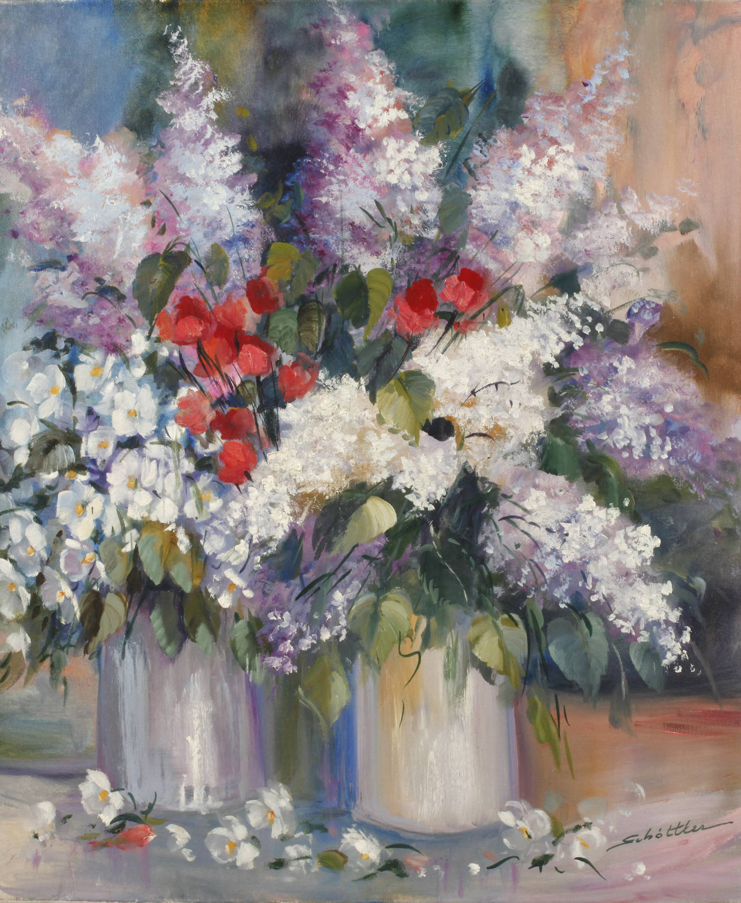 Kathrin Schöttler, Sommerblumenstillleben