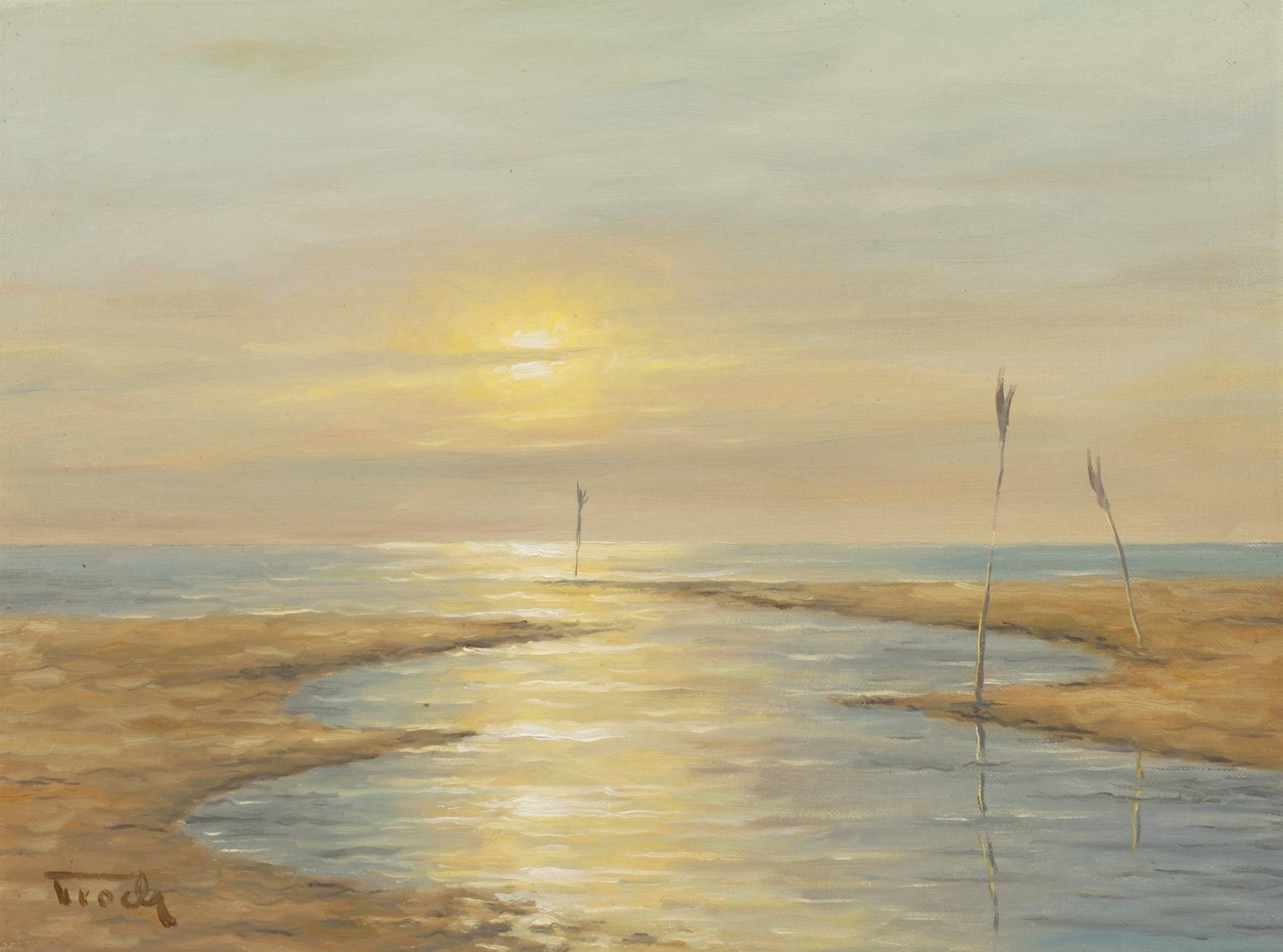 Ernst Troch, Abends am Meer