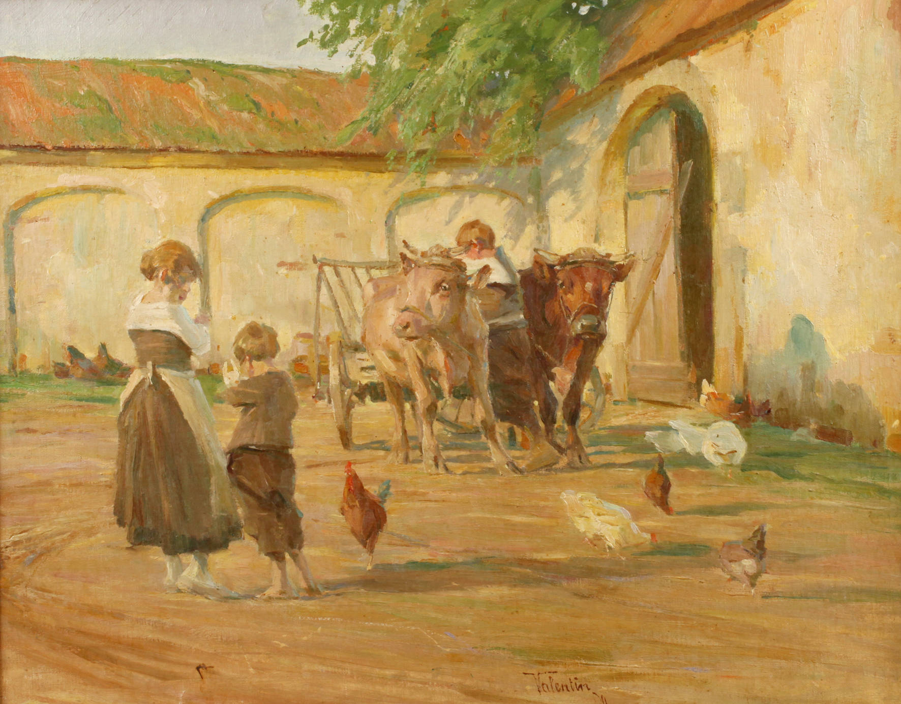 Karl Valentin, Ländliche Szene