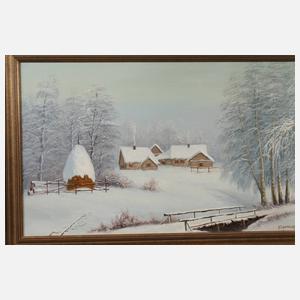 Vsemoshentsev, Russische Winterlandschaft