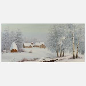 Vsemoshentsev, Russische Winterlandschaft