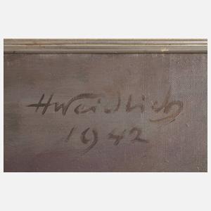 Hermann Weidlich, Stillleben mit Amaryllis