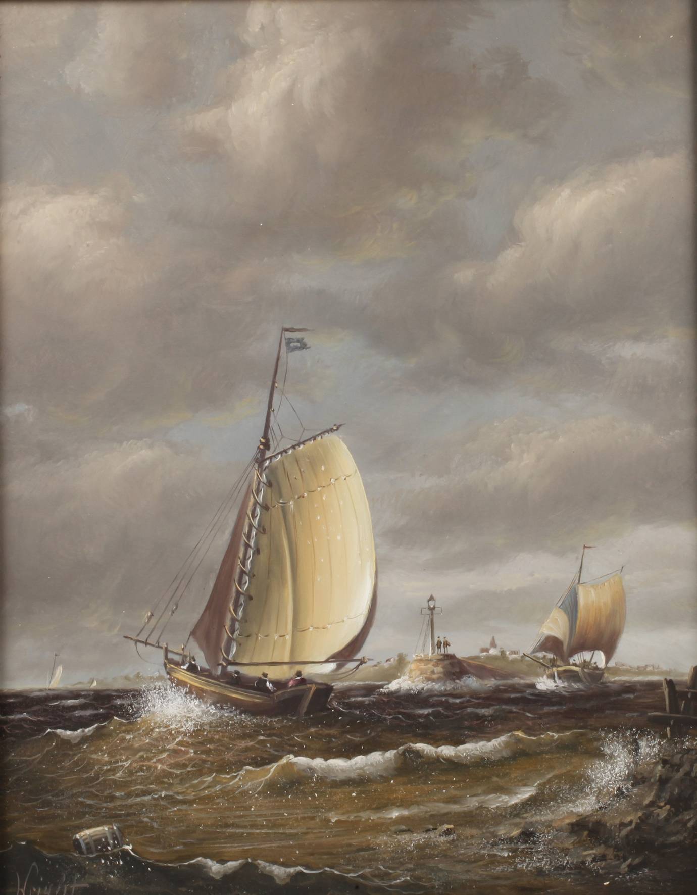 Leslie Wright, Segler im Sturm