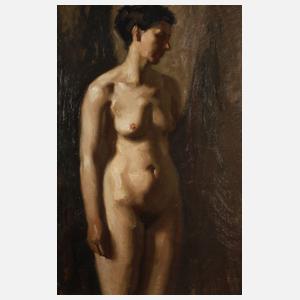 Stehender Mädchenakt