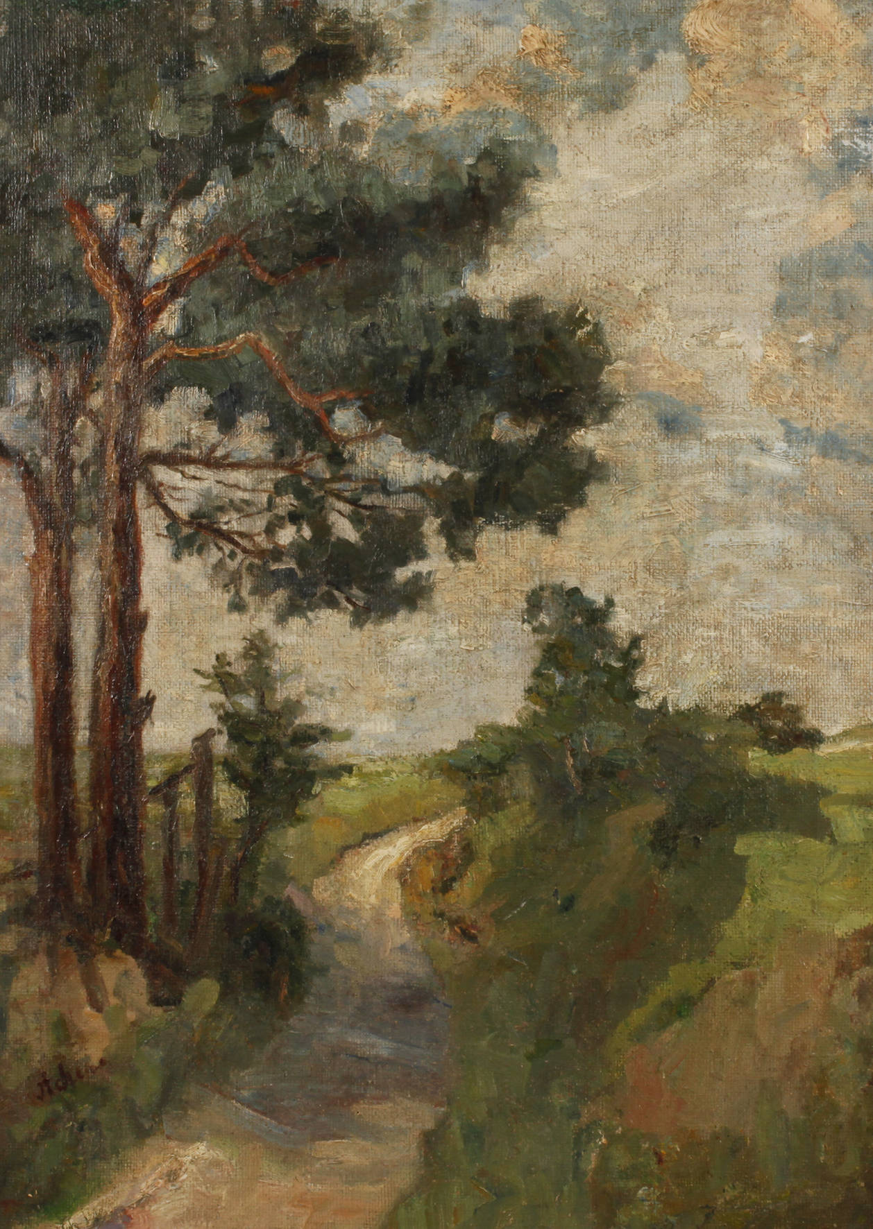 Weg in Sommerlandschaft