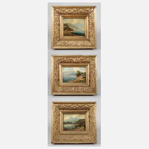 Drei Landschaftsgemälde