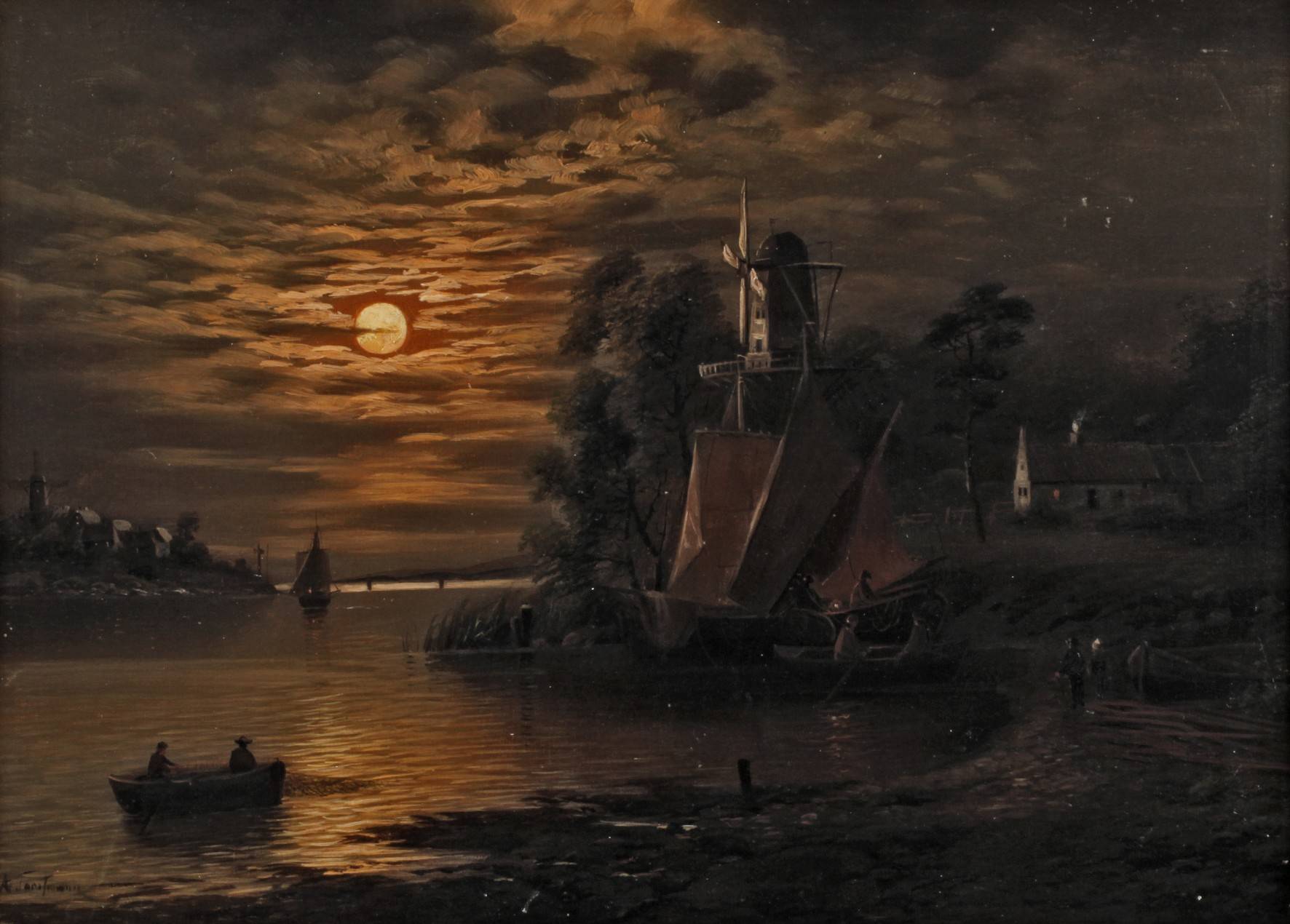 Nächtlicher Fischfang