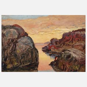 Abend an der Steilküste