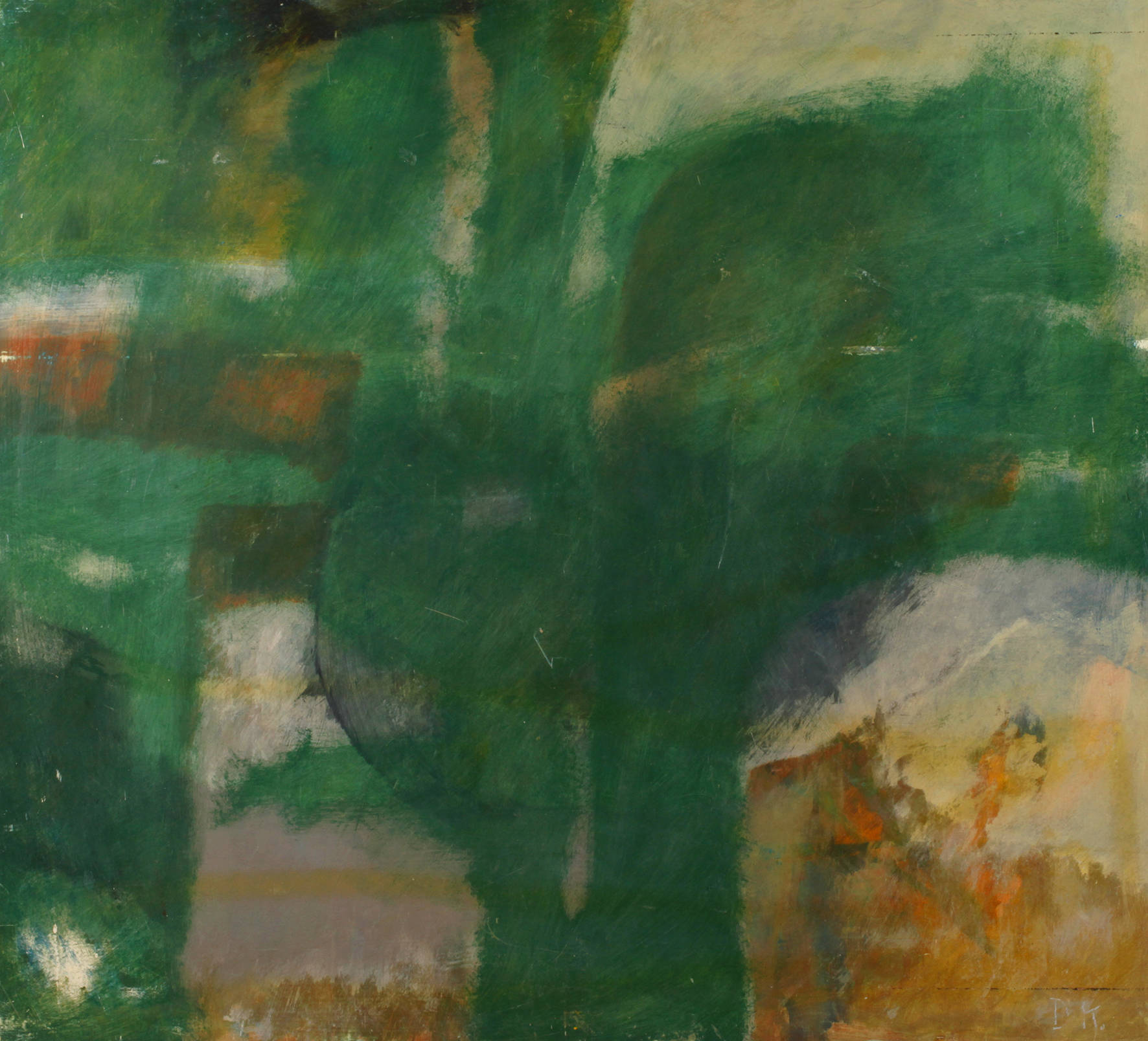 Abstraktion in Grün