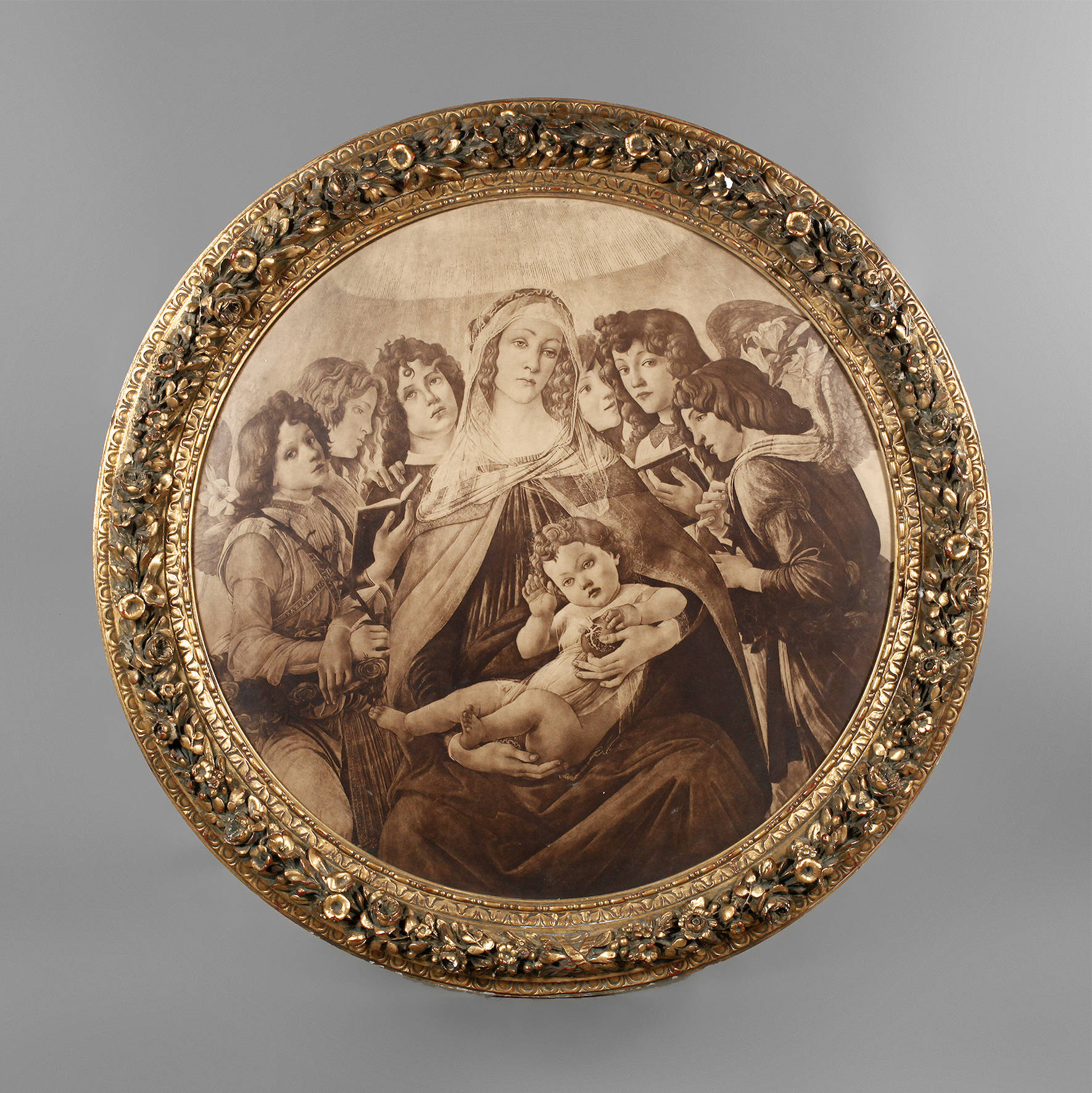 Runder Goldstuckrahmen Ende 19. Jh.