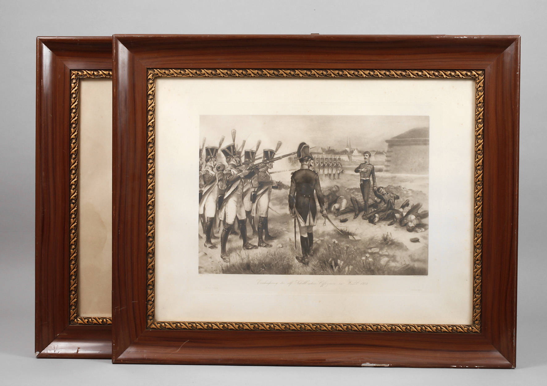 Paar Lackleistenrahmenpendants