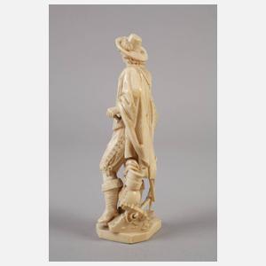 Feine Elfenbeinschnitzerei