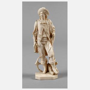 Feine Elfenbeinschnitzerei