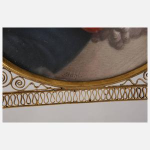 Elfenbeinminiatur Alter Fritz