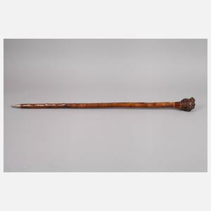 Geschnitzter Spazierstock
