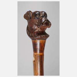 Geschnitzter Spazierstock