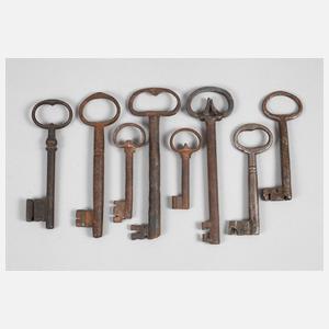 Konvolut historische Schlüssel