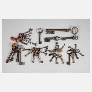 Konvolut historische Schlüssel