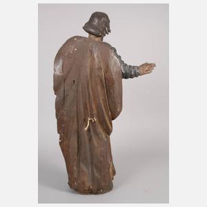 Geschnitzte Heilgenfigur