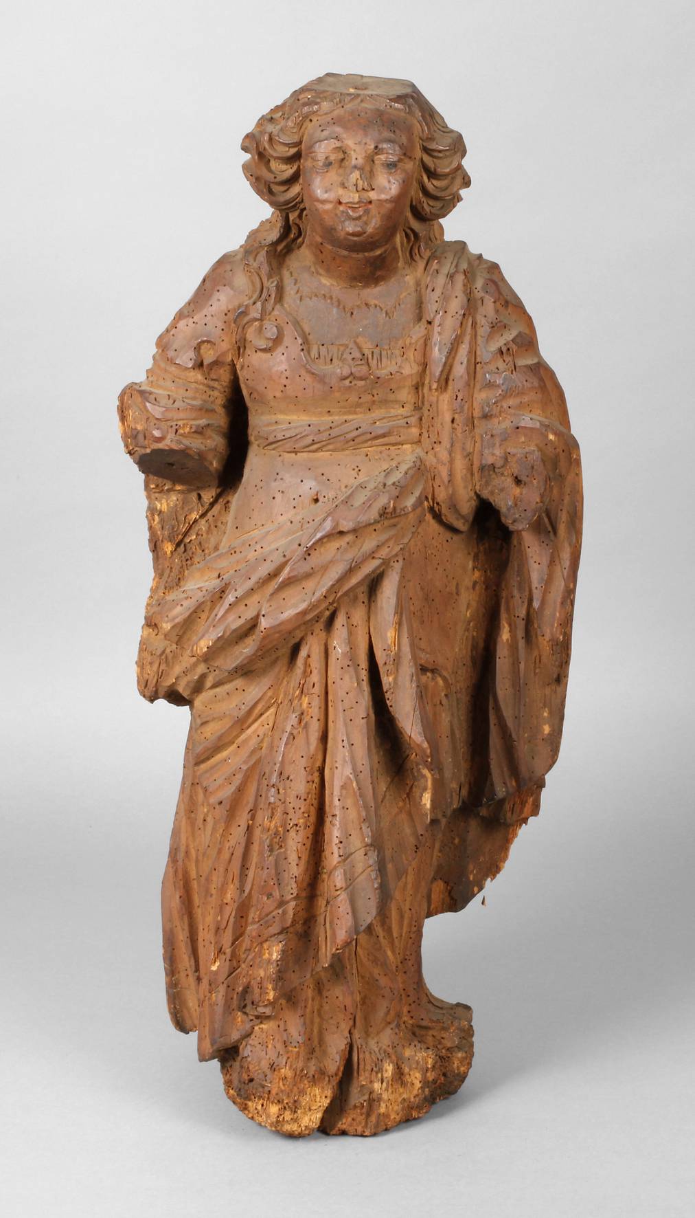 Geschnitzte Heiligenfigur