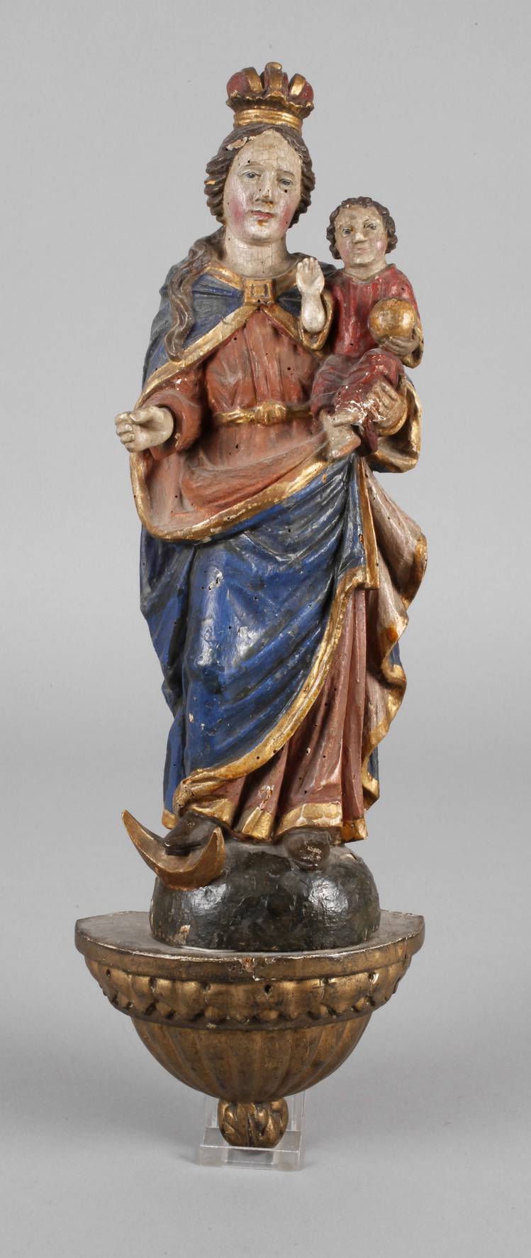 Geschnitzte Heiligenplastik