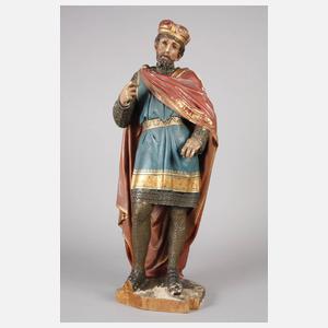 Geschnitzte Heiligenplastik