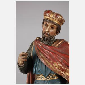 Geschnitzte Heiligenplastik