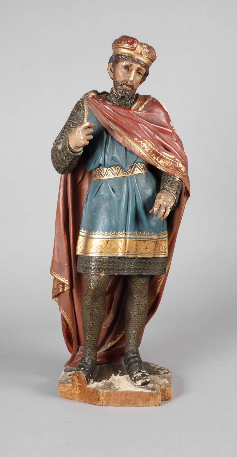 Geschnitzte Heiligenplastik