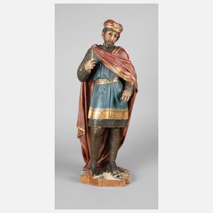 Geschnitzte Heiligenplastik