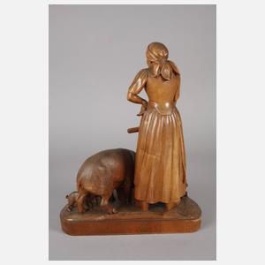 Große figürliche Schnitzerei