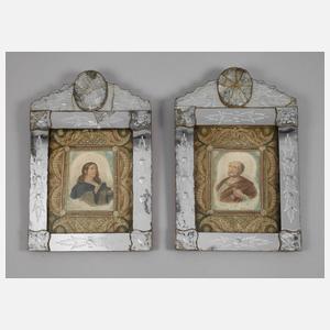 Paar christliche Wandbilder