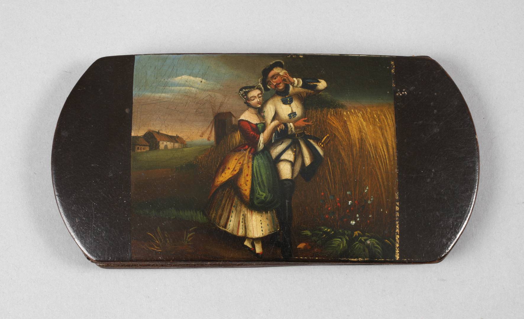 Brillenetui Lackmalerei