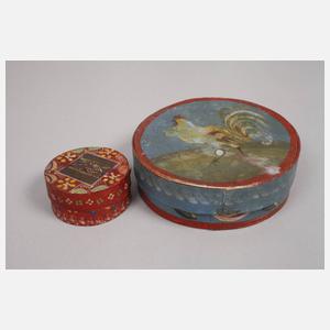 Fünf Spanschachteln