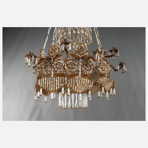 Glasperlenleuchter Biedermeier