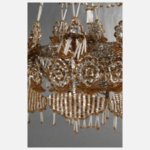 Glasperlenleuchter Biedermeier