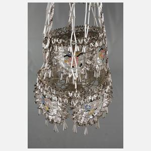 Glasperlenleuchter Biedermeier