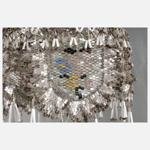 Glasperlenleuchter Biedermeier