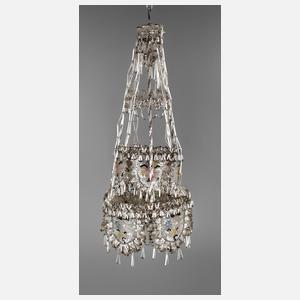 Glasperlenleuchter Biedermeier