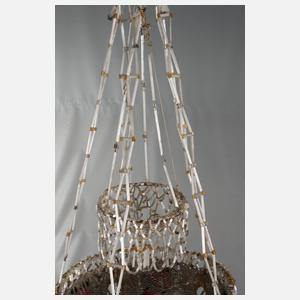 Glasperlenleuchter Biedermeier